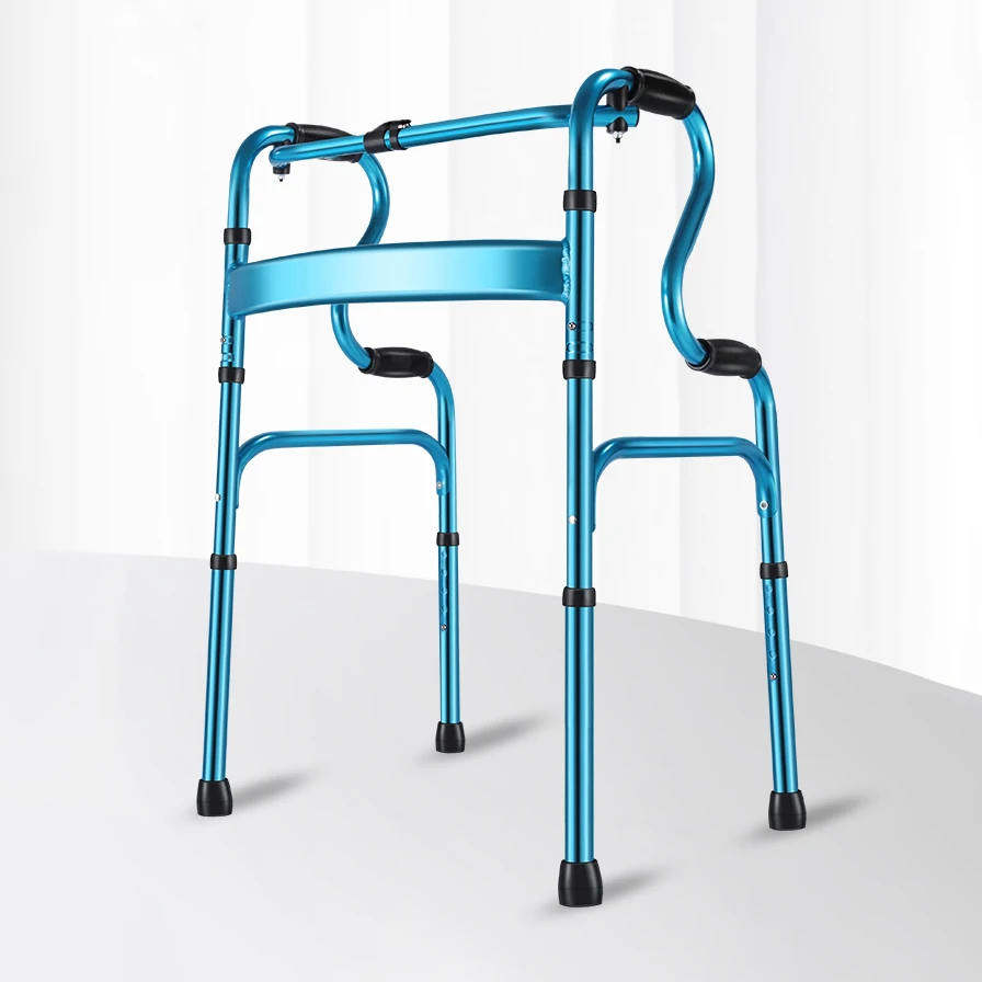 Blue Original Walking aid Foldable Medical Aluminum Frame Walking aids