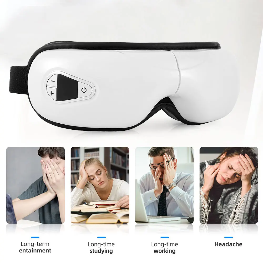 2025 Portable Eye Protector Music Vibrator Tool Smart Electric Device Care Heat Compression Eye Massage Equipment Eyes Massager
