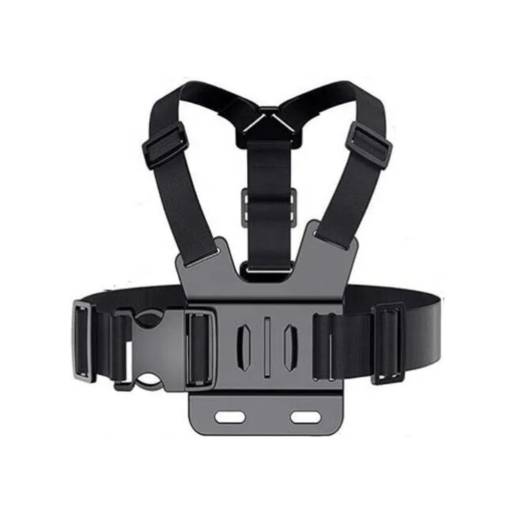 Geila Chest Strap Mount Harness Adjustable Chest Body Strap Mount Holder with a Backpack Strap Mount and a J-hook Buckle 