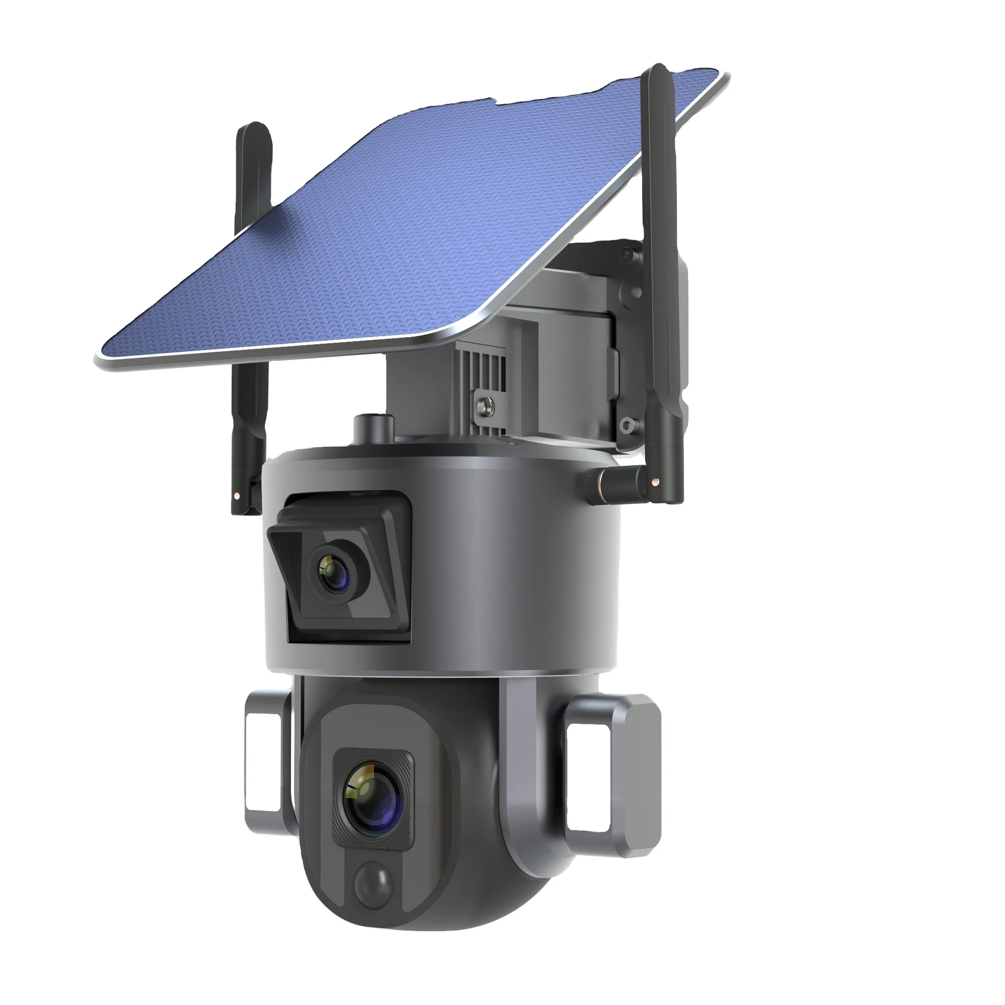 KAANSKY 4X 10X Optical Zoom Wireless Outdoor Solar Powered Security  Human Tracking 8MP Dual Lens CCTV 4g Solar Ptz Camera