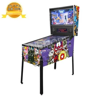 Vintage Coin Operated Pinball Machine, Retro Game for Indoor