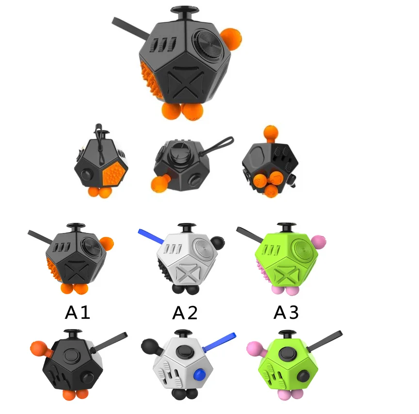 Оптовая продажа с фабрики по низкой цене 12 Сторон, игрушка для снятия стресса в беспокойная игрушка для декомпрессии Непоседа куб игрушка