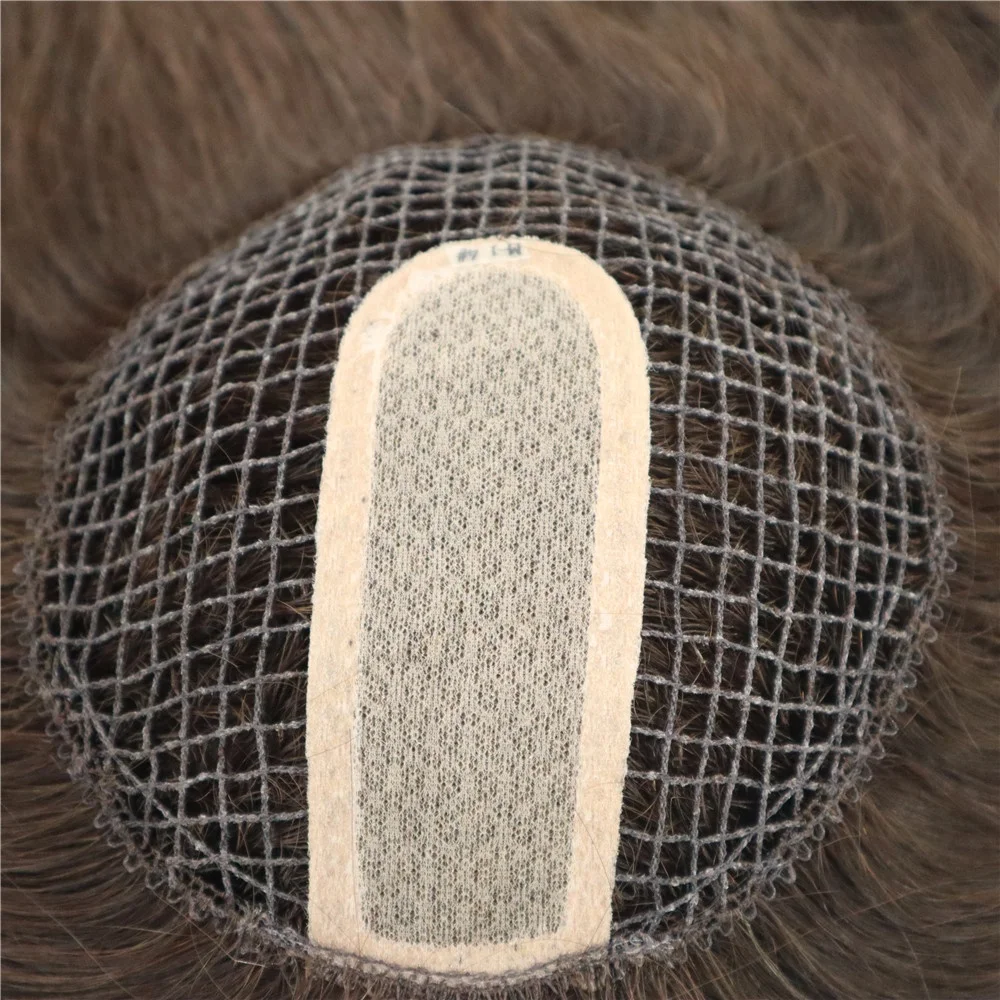 High Quality Integration Fish Net Hair Pieces Woman Toupee Silk Top Topper Chinese Cuticle Remy Human Hair