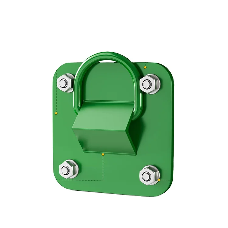 JH-Mech Roof Safety Anchor Point Concrete Columns L D-Ring Reusable Versatility Green Steel Roof Anchor Points