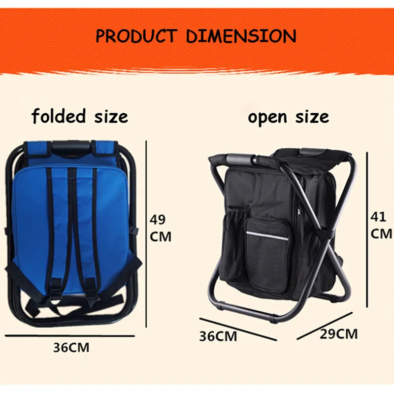 Новинка от производителя, портативная уличная складная сумка-холодильник, стул с сумкой для хранения, Карманный Рюкзак, стильное кресло для отдыха, пляжа, кемпинга, рыбалки