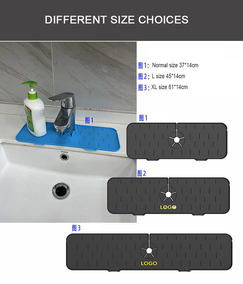 Multistyle Customized Silicone Kitchen Sink Faucet Splash Guard Buy