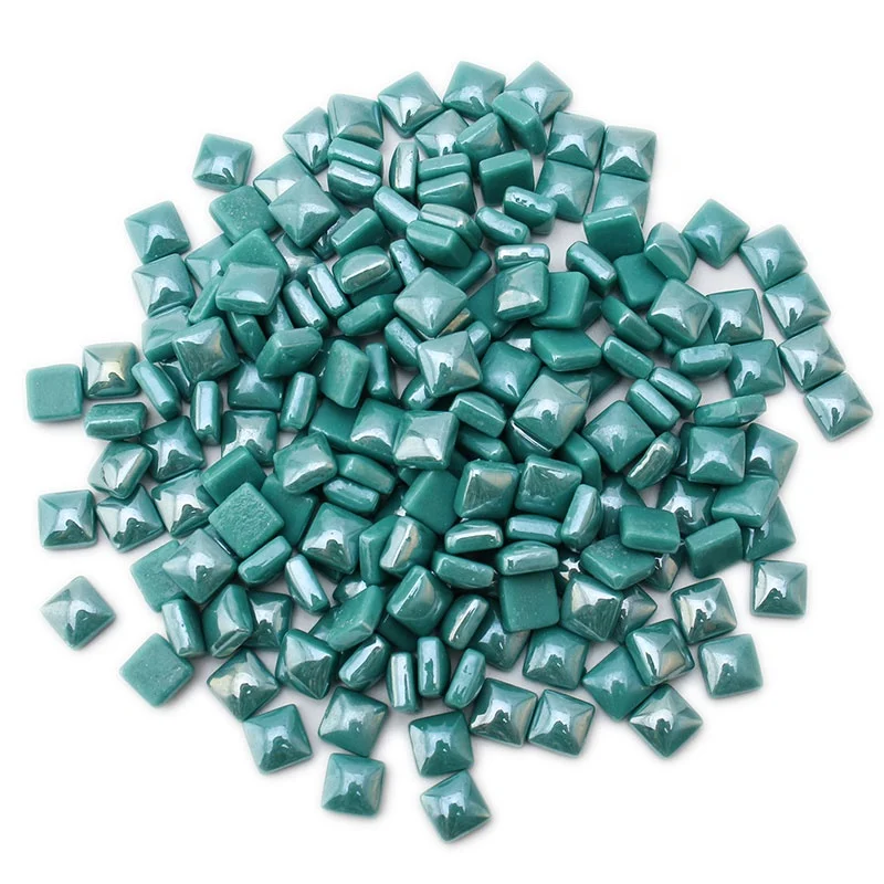 Wholesale Colorful Iridescent Smooth Edge Bulk Diy Mirror Mosaic Pieces Tile for Crafts