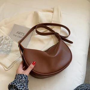 Guangzhou Factory 2026 Best Selling Women's Shoulder Bag Simple Solid Color Handbags Crossbody Bag Designer Crossbody Bag