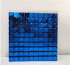 Square mirror dark blue