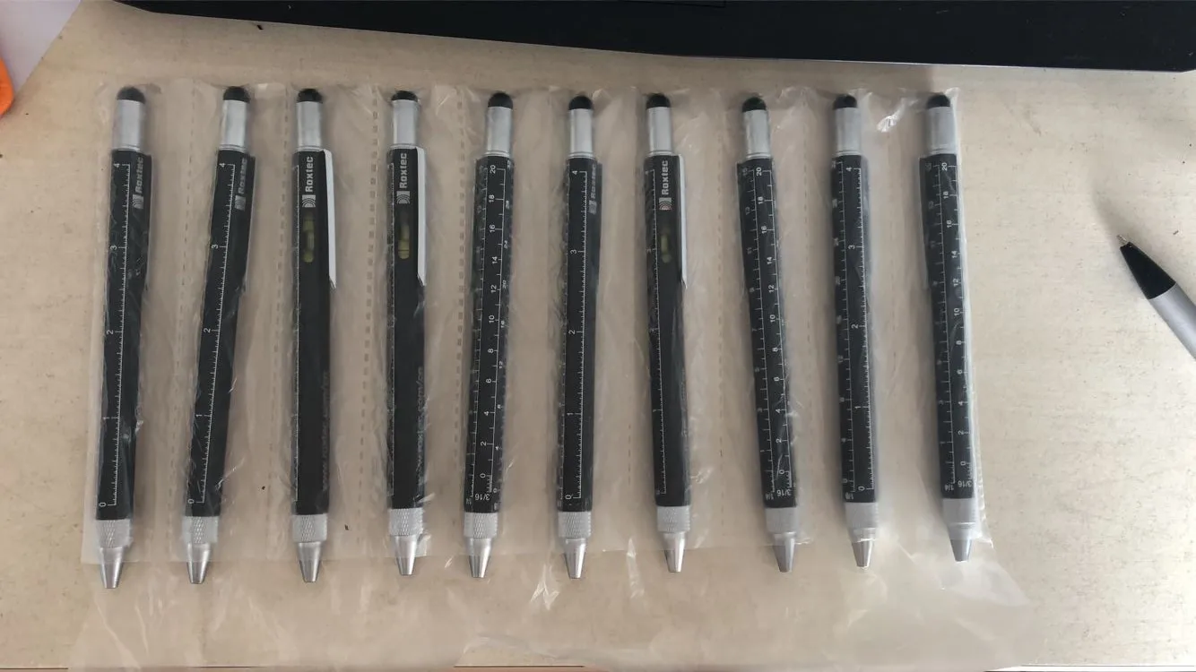 Multi Functional Tool Tech Ballpoint Pen Spirit Level Screwdriver Ballpoint Pen Stylo Promotional Pens