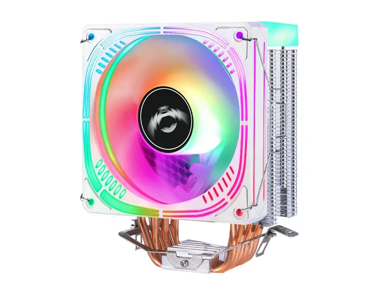 Cpu Cooler Fan 4 Pin PWM 6 Heat Pipe Radiator Cpu Cooling Fan Air ...
