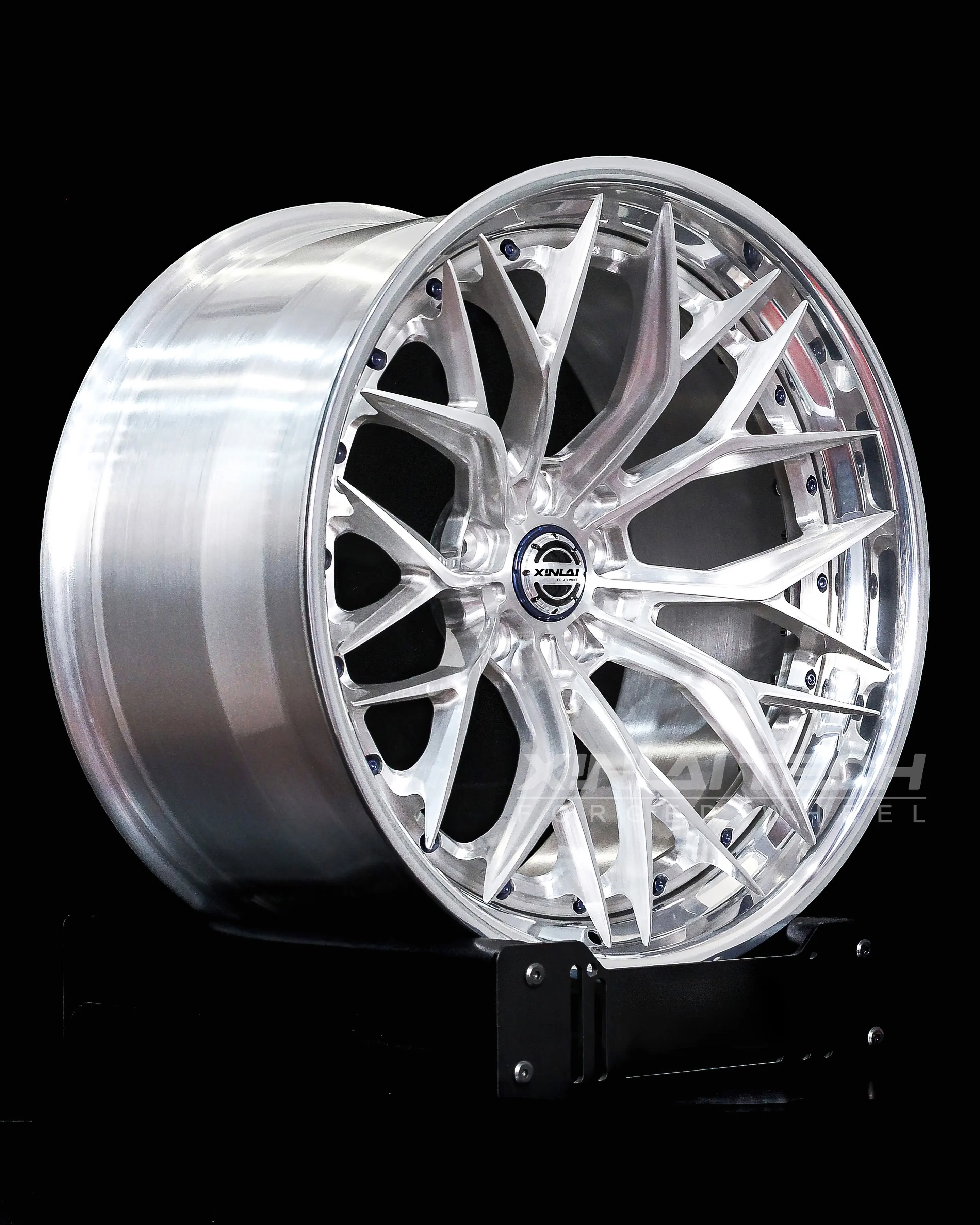 XL Wheels 5x112 5x114.3 5x120 Two Piece Silver Polished Brusded Deep Dish Deep Lip Concave Custom Forged Wheels Car Alloy Rim - Image 3