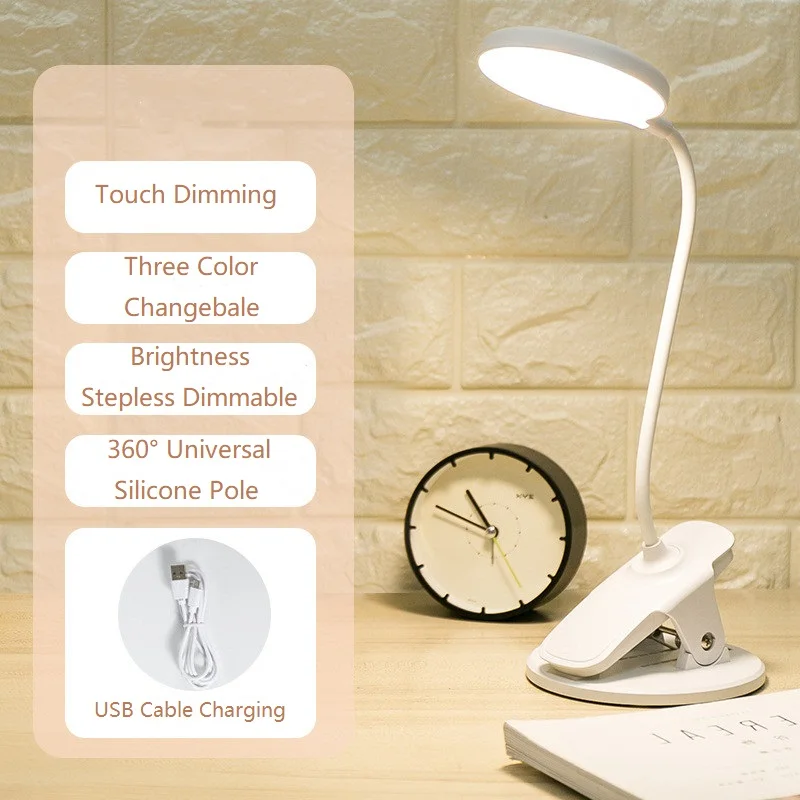 Factory Portable Folding Customized Study Light Table Lamp 360 Degree Adjustable for Reading Room Bedside Living Room Table Lamp