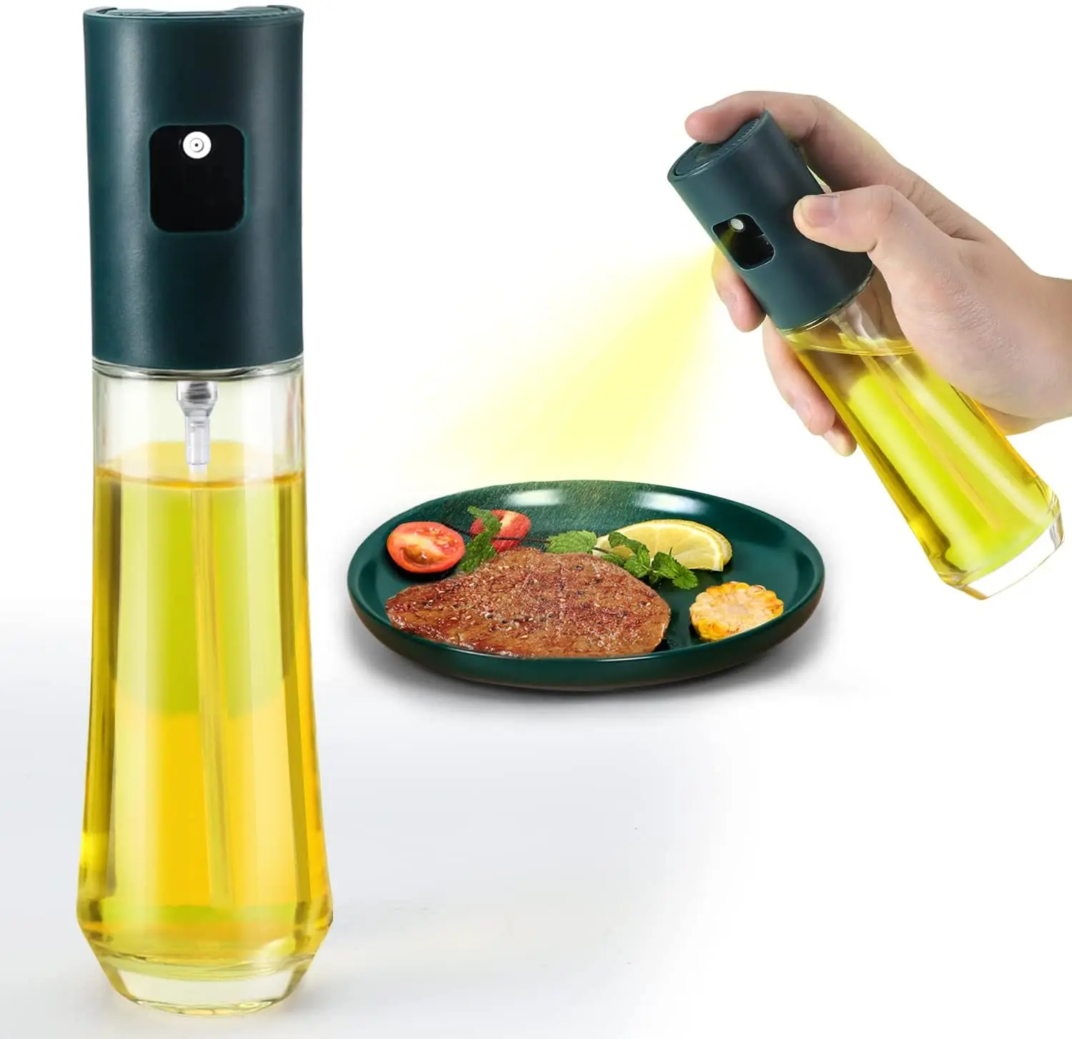 Стеклянный распылитель масла для приготовления пищи бутылка-распылитель