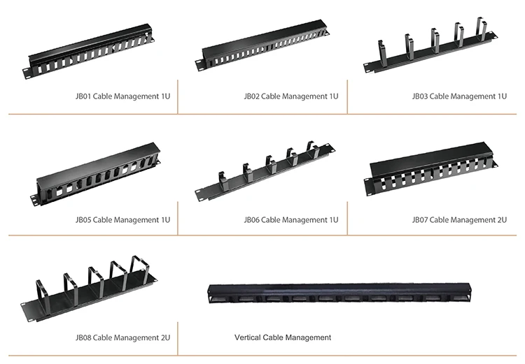 Server Rack Horizontal 1U 19inch - Efficient Cable Management
