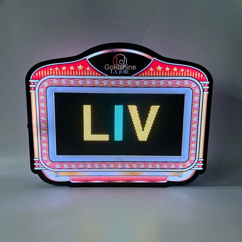 Custom Logo APP Programmable Scrolling LED Message Board Sign Vip Display Screen Bottle Service Sign Presenter for Nightclub Bar