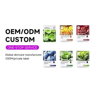 OEM ODM Skin Care Charcoal Anti Acne Face Beauty Whitening Repairing Cherry Red Rose Strawberry Herbal Moisturizing Facial Mask