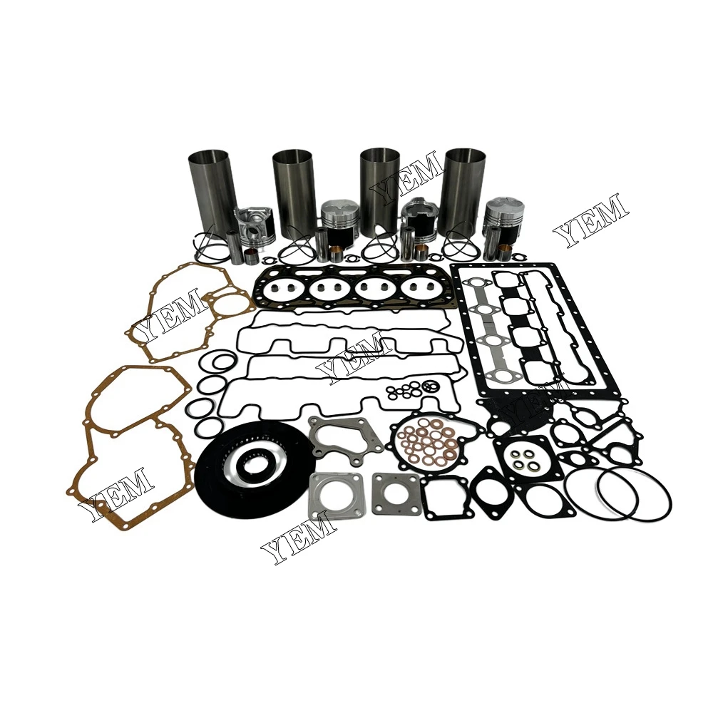 Rebuild Kit With Cylinder Gasket Set Piston Rings Liner Kit Fit for Shibaura N844 Diesel Engine Repair Parts