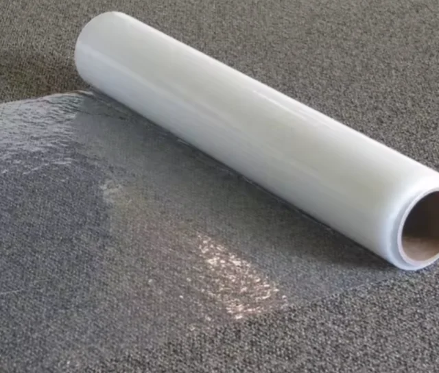 Carpet Protection Film - Self Adhesive Plastic Carpet Protector Film Carpet Covering Protection for Stairs Floor Runner