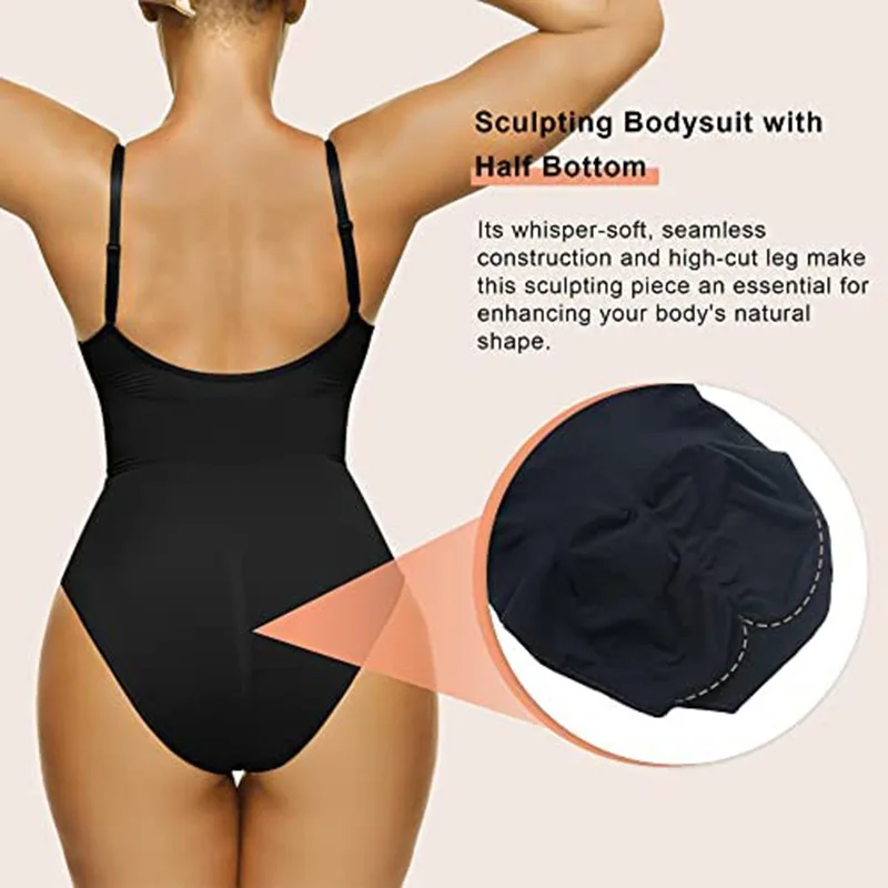 Plus Size Thong Shapewear For Women High Waist Butt Lifter Tummy
