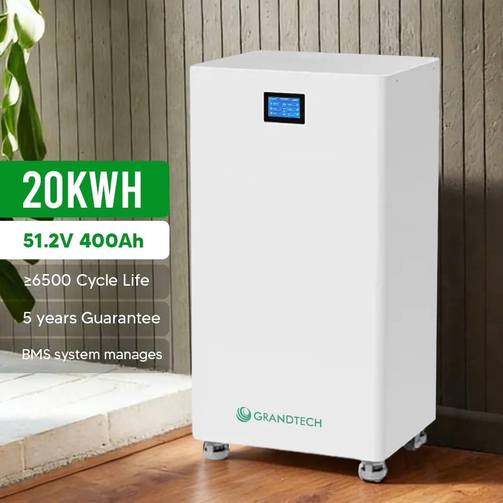Grandtech Home Energy Storage Battery LiFePO4 Batterie Solaire 10kWh 20kWh Lithium Battery 48V 200Ah 400ah for Solar System