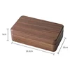 Walnut wood dark chocolate jewelry box