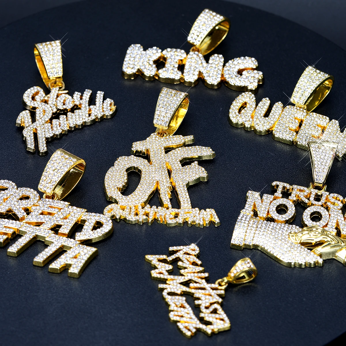 Iced Out OTF Pendant Necklace with 20