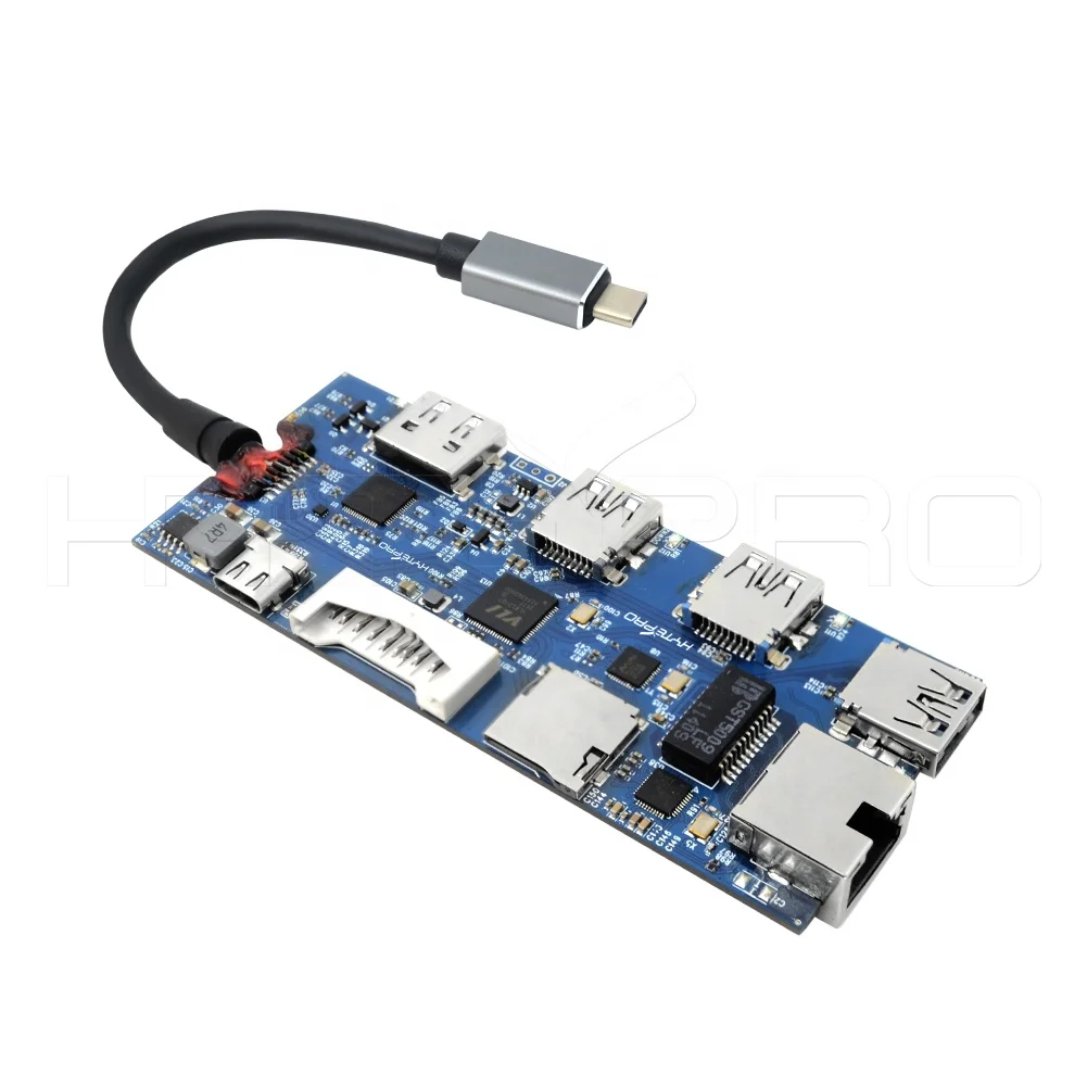 HytePro Type C Docking Station 4 Port Usb c Hub Power Bank Pcb Board