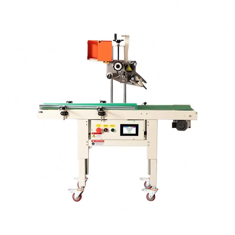 TEBAK Automatic Express Box Labeling Machine Full Auto Carton Box Auto Labelling Parcel Machine Express Bill Labelling Machine