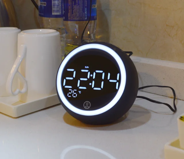 X10 Bt Clock Desktop Computer Speaker Bedside Night Light Alarm Clock