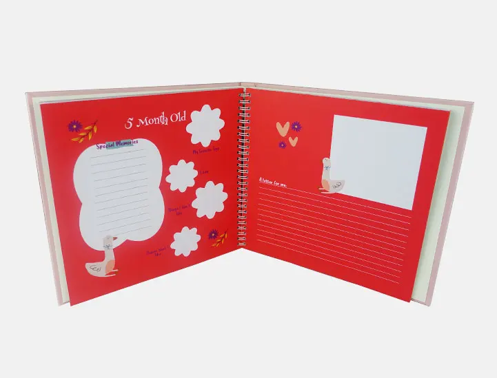 
Экологически чистые Роскошные новорожденные младенцы Младенцы мальчик девочка первые 5 лет журналы спиральная Обложка память книга сувенир 