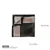 sciarpa bandana con motivo geometrico marrone nero-GRJ3207S