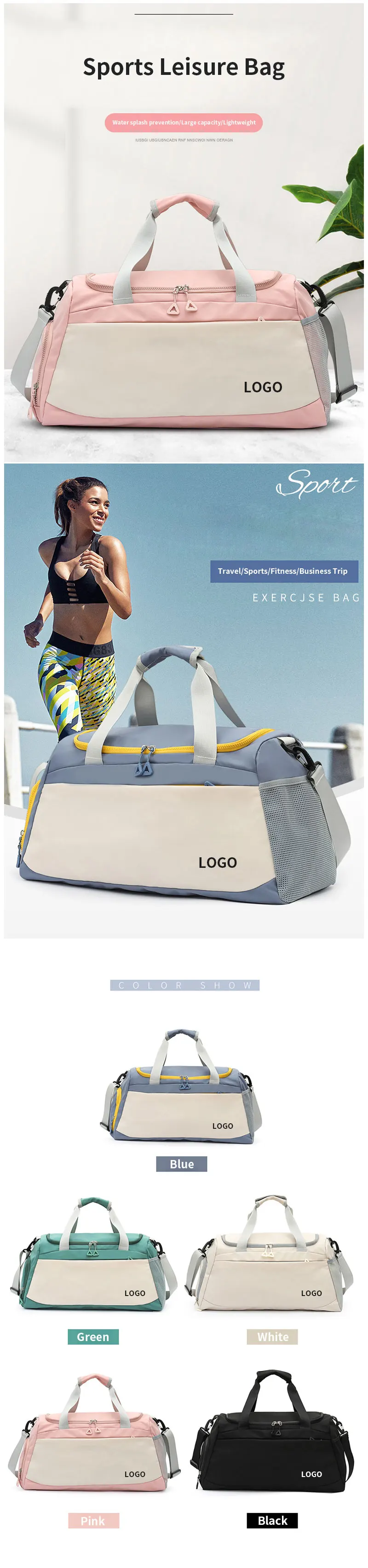 Hot Selling Custom New Design Large Capacity Sport Yoga Travel Bag ...