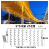 Nuevo blanco cálido 5*0,8 m 256 lámpara