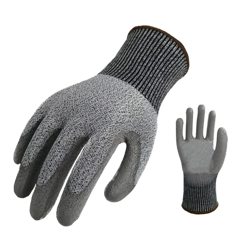 Cut Proof Hppe Pu Palm Coating Gloves 13 Gauge Cut Resistant Anti-cut 5 