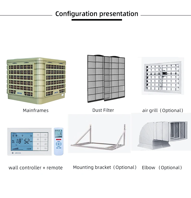 Jhcool Water Air Cooler Bldc+inverter Control Lcd Wall Controller Window Swamp Coolers Sale
