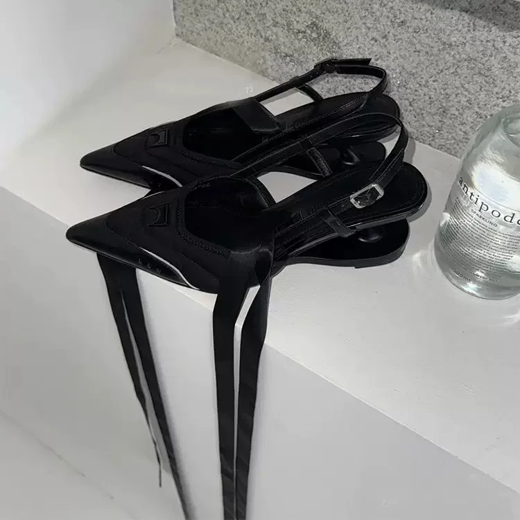 Ladies Pumps Shoes Pointed Toe Special Heel 6cm Lace Up Roma Mary Jane Pointed Toe Women