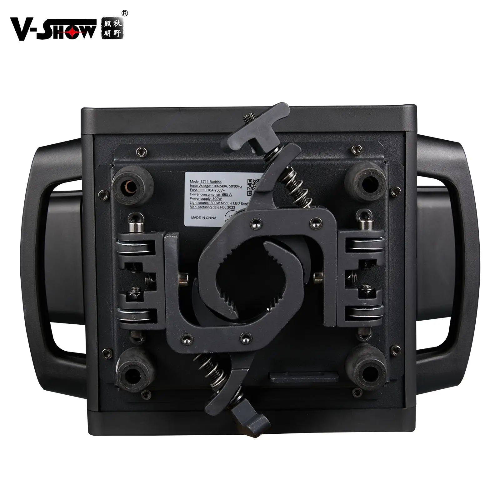 VSHOW  S711 1pcs with Flycase Led Spot Wash Beam Cutting Light 600w CMY CTO Framing Shutter Profile Moving Head Light for DJ