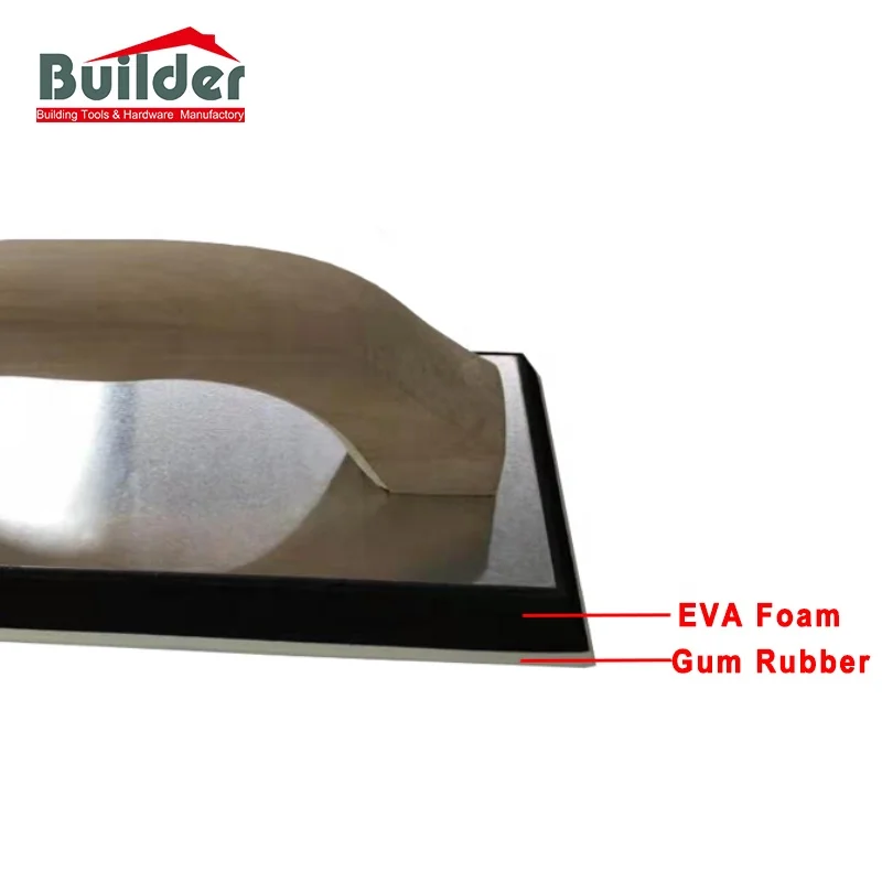 4\" X 9\" Rubber Foam Float Ergo Wood Handle Squared Convenient for Grout Work Easy Clean Smooth Application Floor Wall Tile