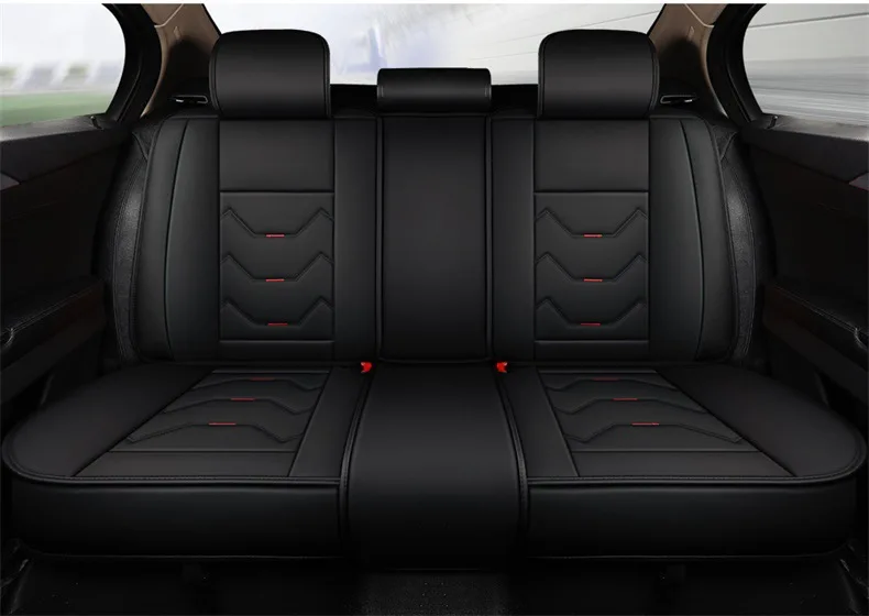 Luxury Sports Design Waterproof Universal SUV Pickups Trucks Leather Car Seat Covers