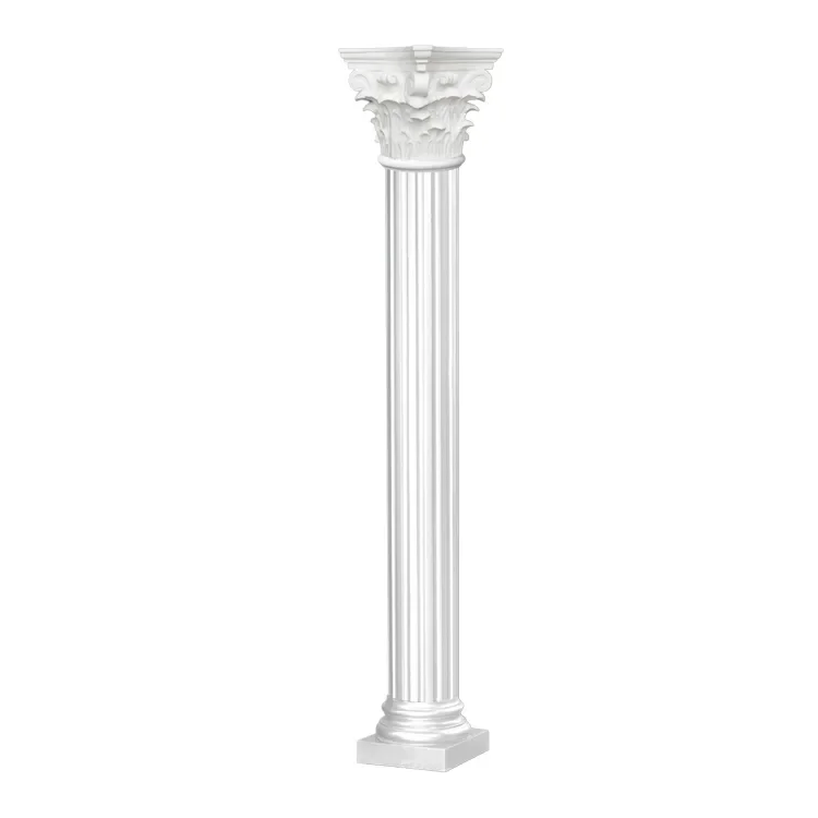 Guanyu Hotel Gardens Polyurethane Roman Columns Plastic Wall Panel Decoration Wall Tiles Molds Various Head Designs for Pillars