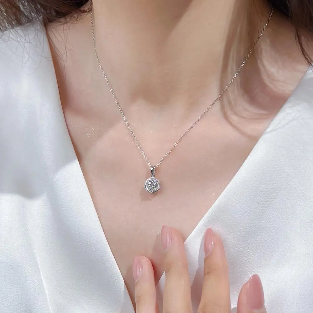 KAKODIY new large round belt 925 sterling silver women's necklace engagement wedding jewelry necklace detail 2