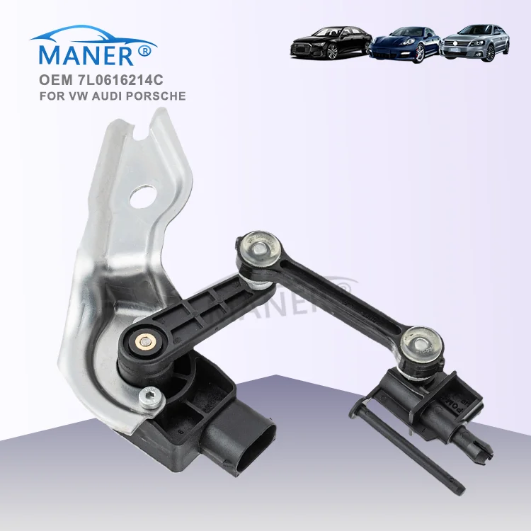 2x Niveausensor Voor Lichtbreedteregeling – Hoogtesensor Links En Rechts, Passend Voor VW Touareg 7L6/7L7 En Audi Q7 4LB, OE-nr 7L0616214C, 7L0616213D, Met 4-polige D-stekker, Eenvoudig Te Monteren