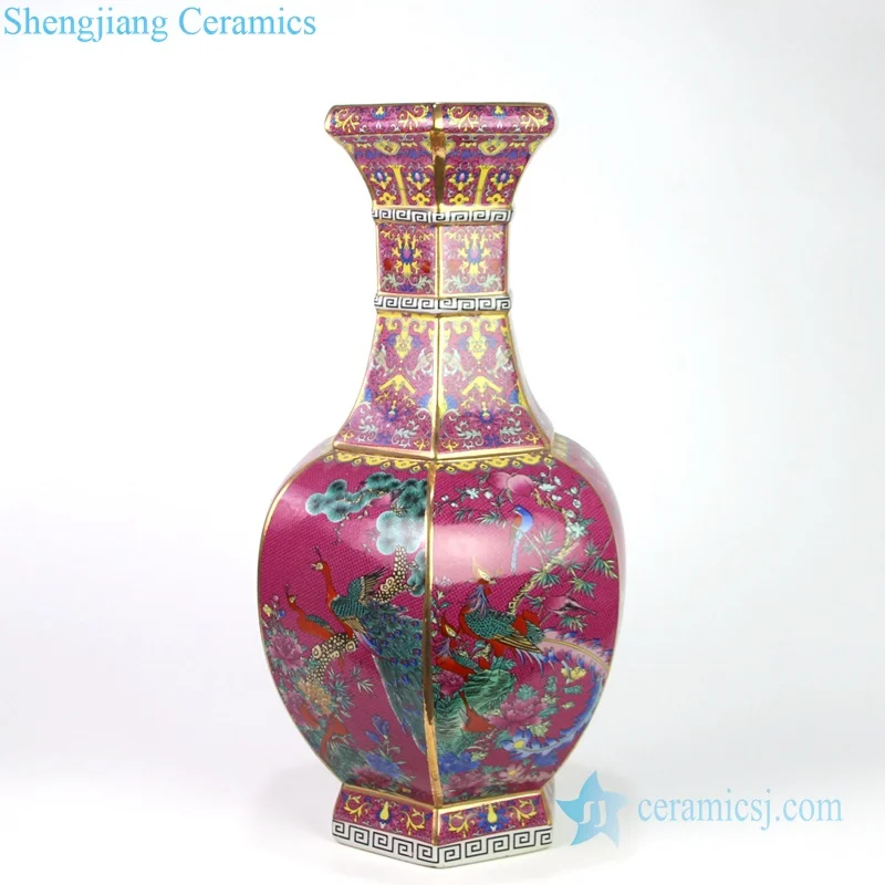 中国花瓶 RYRJ18-BCD清朝鳥花柄乾龍皇帝時代セラミック花瓶| Alibaba.com
