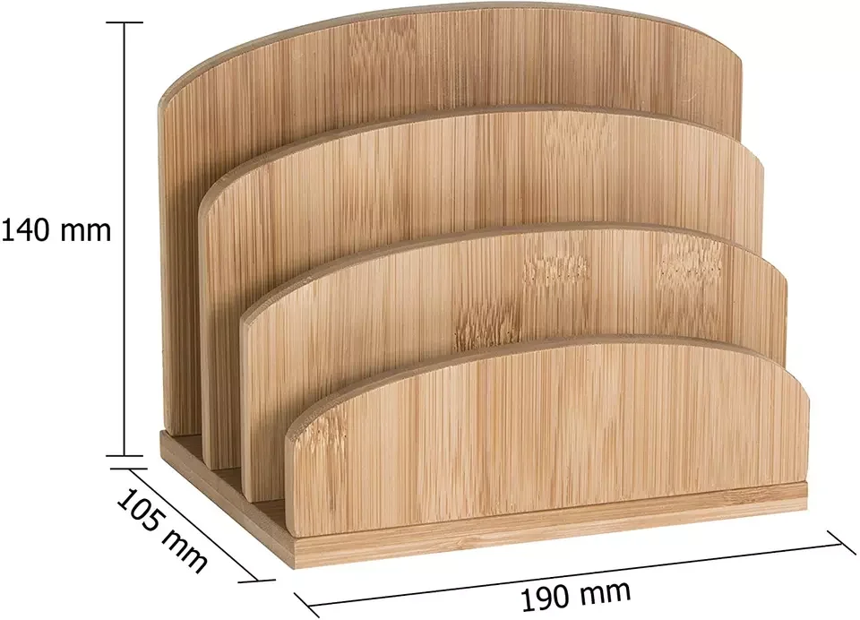 Настольный органайзер для документов электронной почты бамбуковый файлов держатель