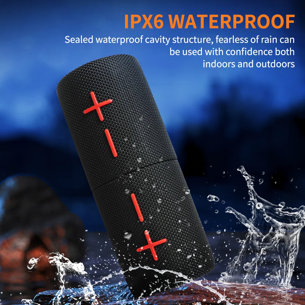 2 in 1 Portable Split Wireless Speaker - IPX6 Waterproof