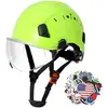 Green Hard Hat with Clear Visor