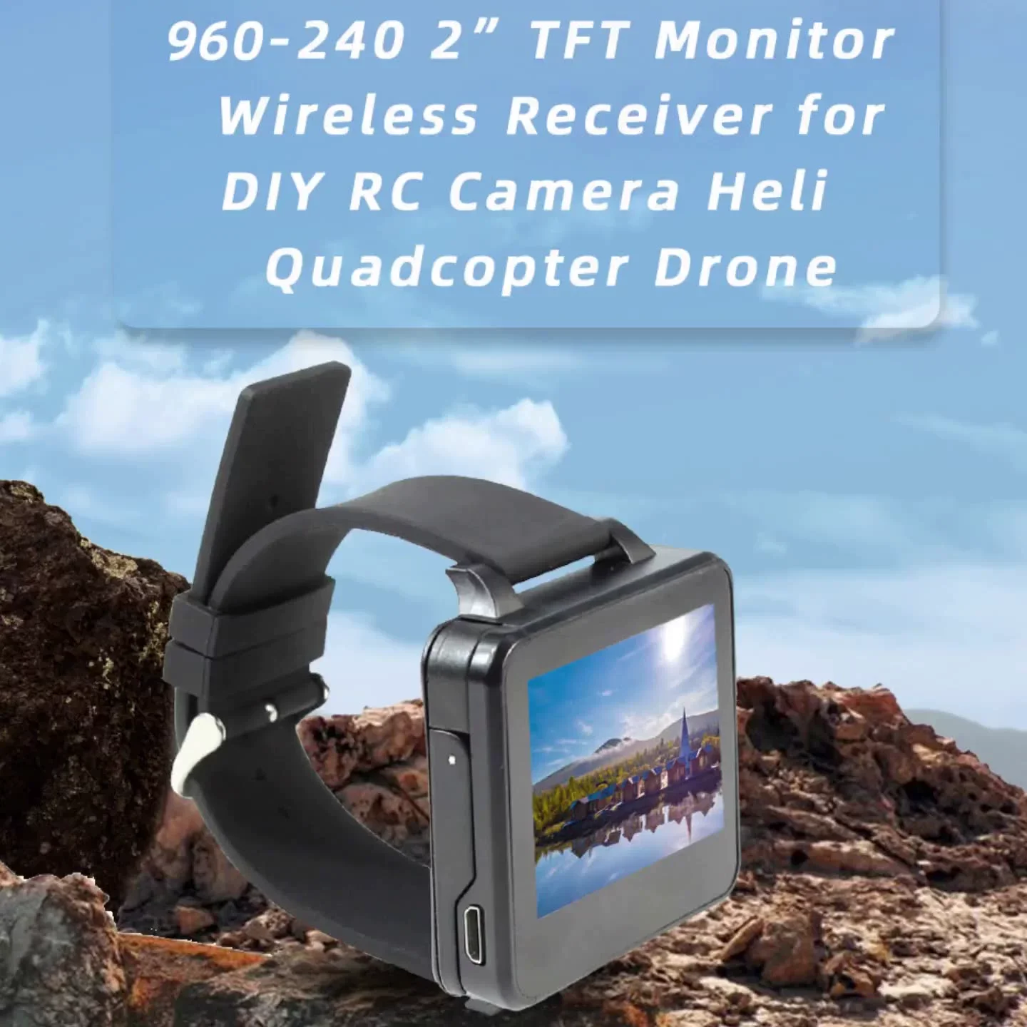 FPV Watch 48-channel for BOS HD Watch 2-inch Picture Transmission Delay Low Transmission Picture No Delay