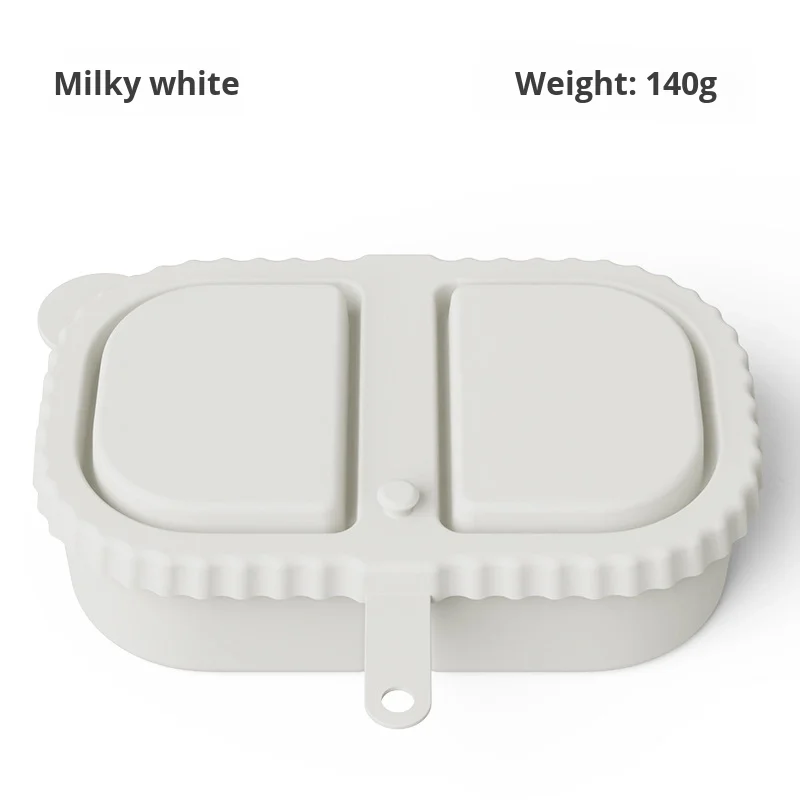 Modern 240ml Silicone Snack Container Double-Compartment Lid Injection Techniques for Kitchen Storage Party Food Sauce Seasoning details