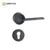 Matt Black Door handle set